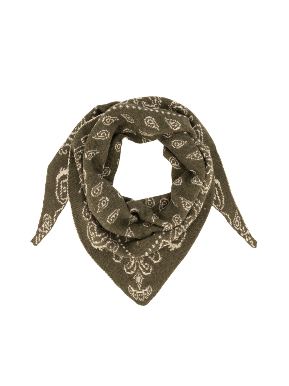 Sjaal Hollis Olijf Pino Beige - Peet kleding