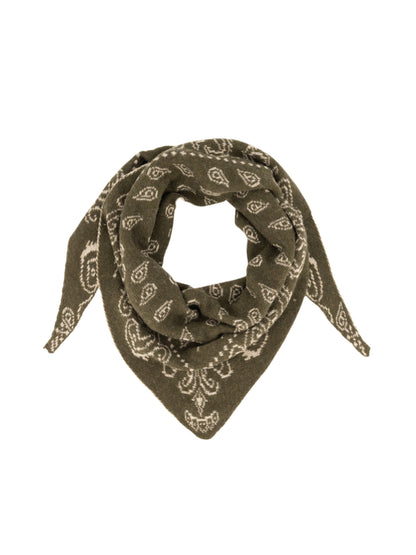 Sjaal Hollis Olijf Pino Beige - Peet kleding