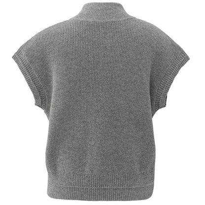 Yaya Rits Vest Taupe - Peet kleding