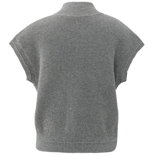 Yaya Rits Vest Taupe - Peet kleding