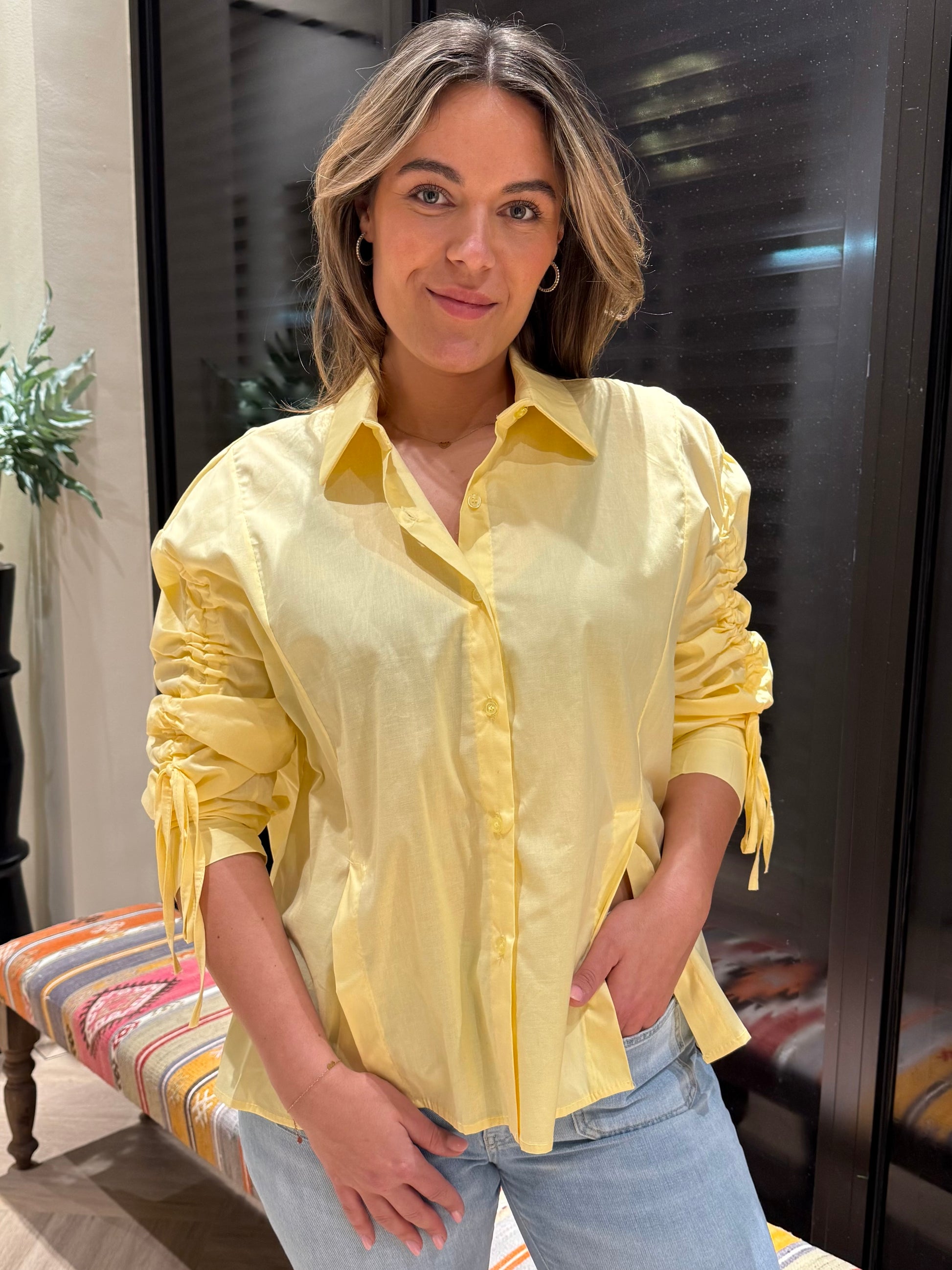 Blouse Poppy Geel - Peet kleding