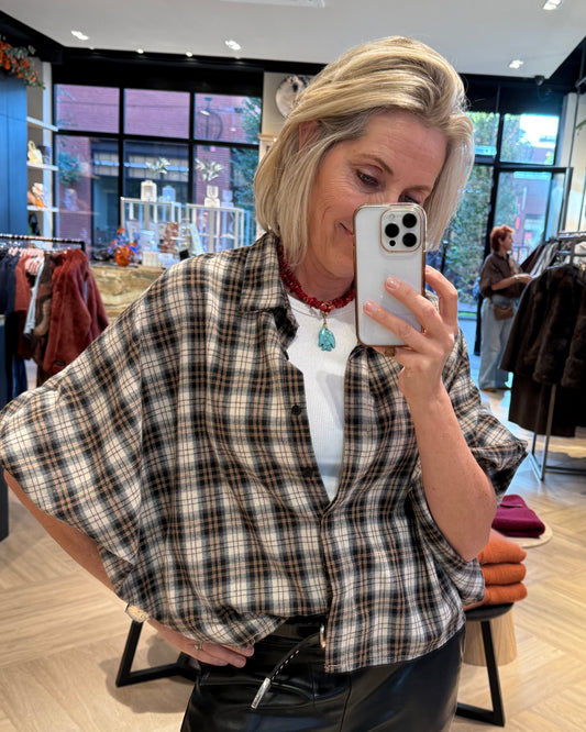 Blouse Roos Creme Oker - Peet kleding