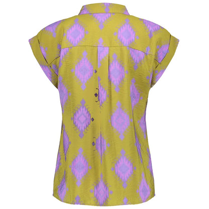 Geisha Blouse Groen Paars - Peet kleding