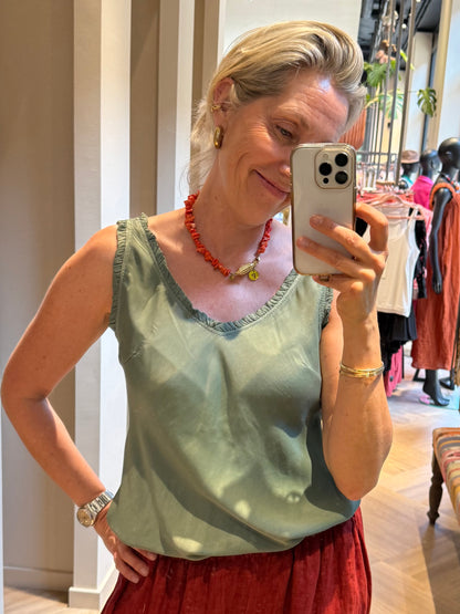 Top Anne Silk Army