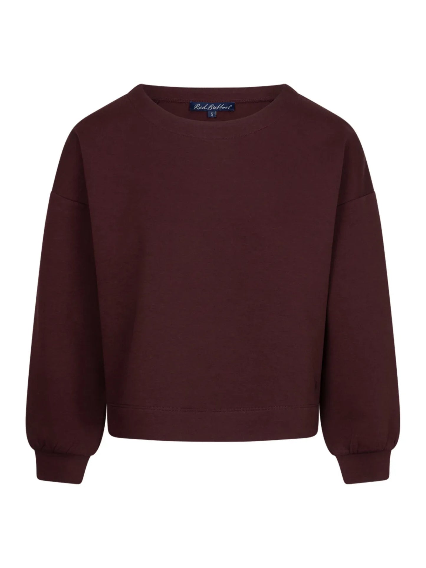 Red Button Skyler Top Scuba Burgundy - Peet kleding