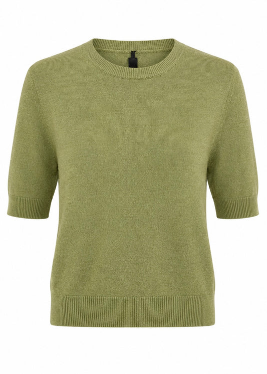 Top Basic Jip Olijf - Peet kleding