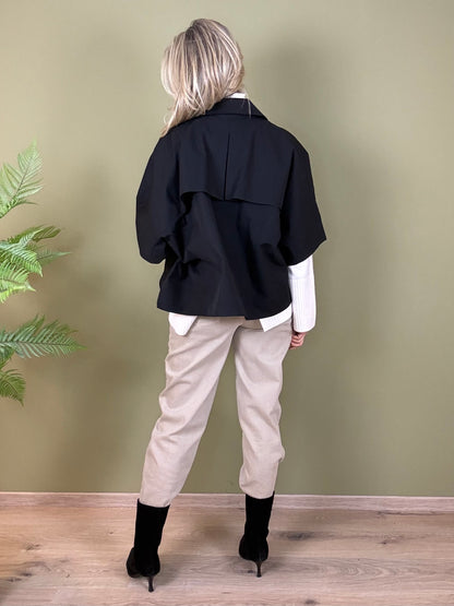 With Black Trench Cape Medusa Zwart - Peet kleding