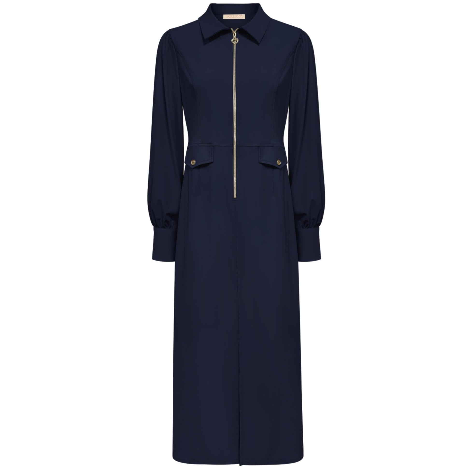 Triple Nine - Travel Jurk Melinna Navy - 51814 - Peet kleding