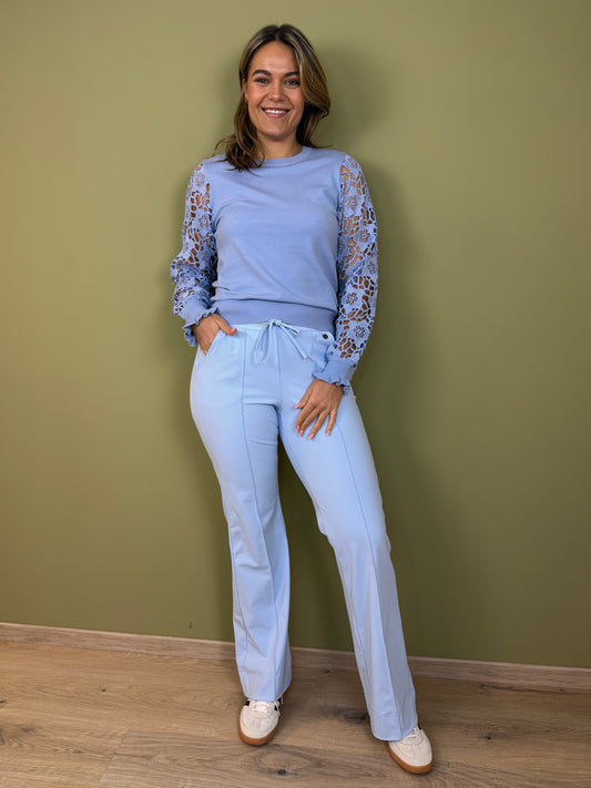 Triple Nine - Trui Louise Lichtblauw - 9006 - Peet kleding