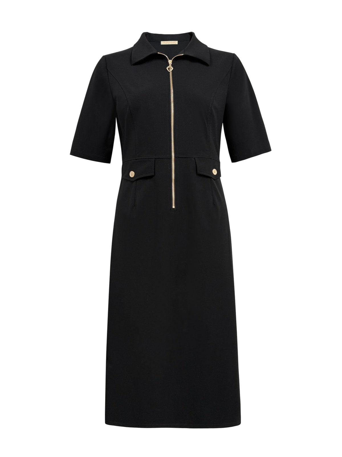 Triple Nine - Travel Jurk Celin Zwart - 51808 - Peet kleding
