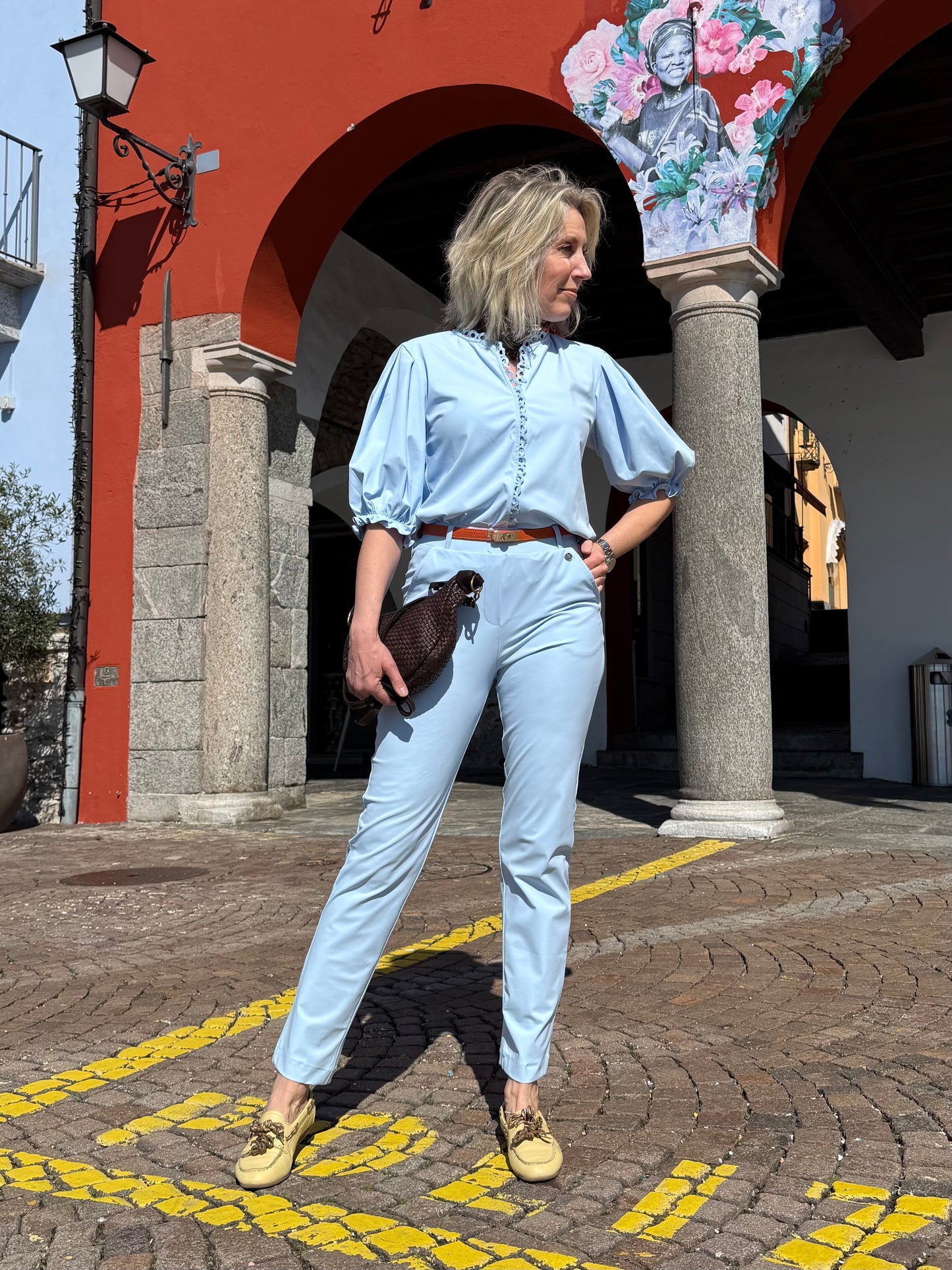 Triple Nine - Travel Blouse Juliette Lichtblauw - 5935 - Peet kleding