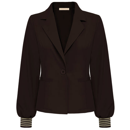 Triple Nine - Travel Blazer Golda Donkerbruin - 3907 - Peet kleding
