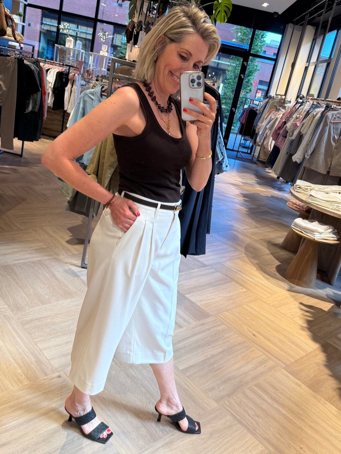 Copenhage Muse Tailor Pants Offwhite - Peet kleding
