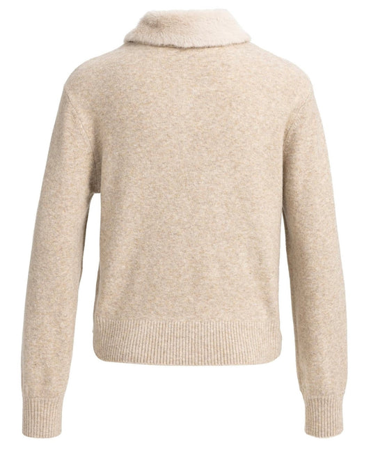 Yaya Vest Light Beige Melange - Peet kleding