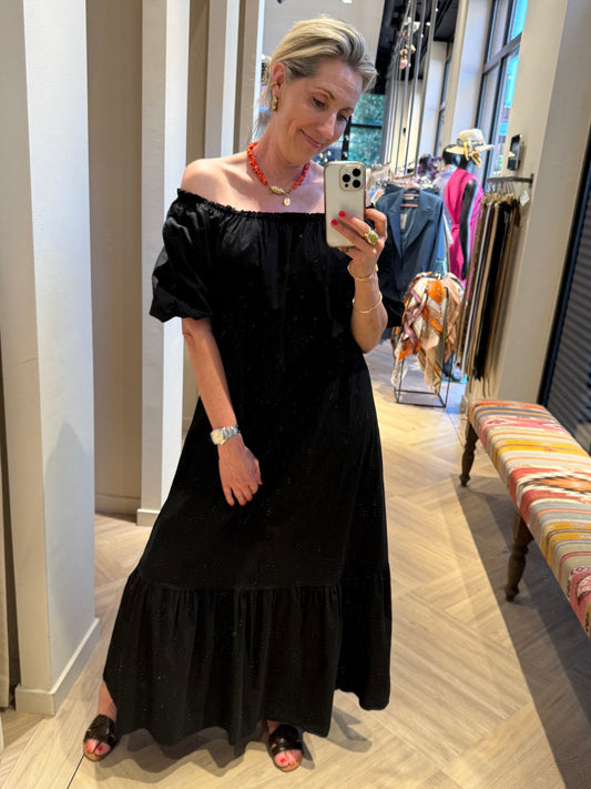 Jurk Roos Zwart - Peet kleding