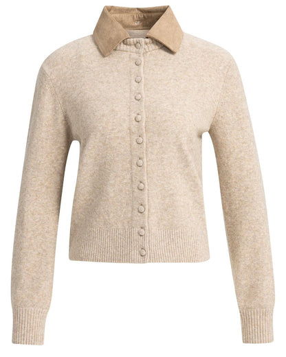 Yaya Vest Light Beige Melange - Peet kleding
