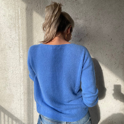 Trui Fall V-Hals Blauw - Peet kleding