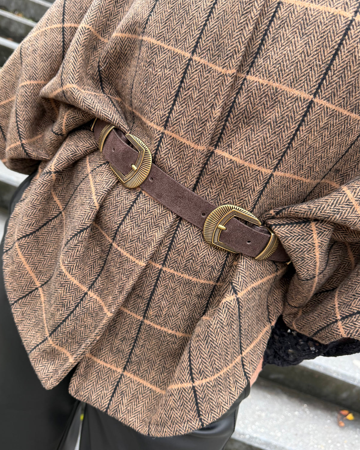 Riem Dolly Suède Donkerbruin - Peet kleding