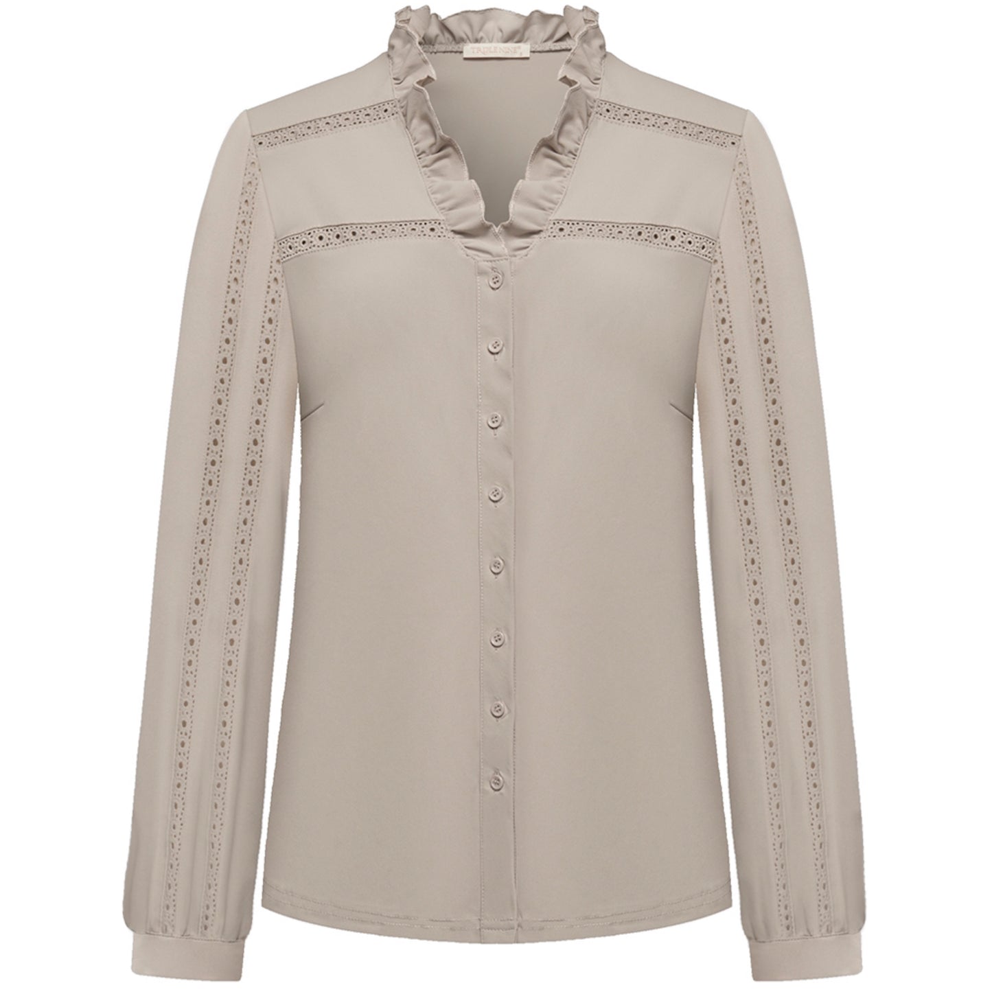 Triple Nine - Travel Blouse Davina Beige - 1104 - Peet kleding