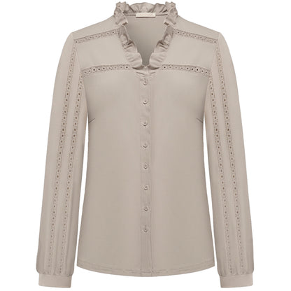 Triple Nine - Travel Blouse Davina Beige - 1104 - Peet kleding