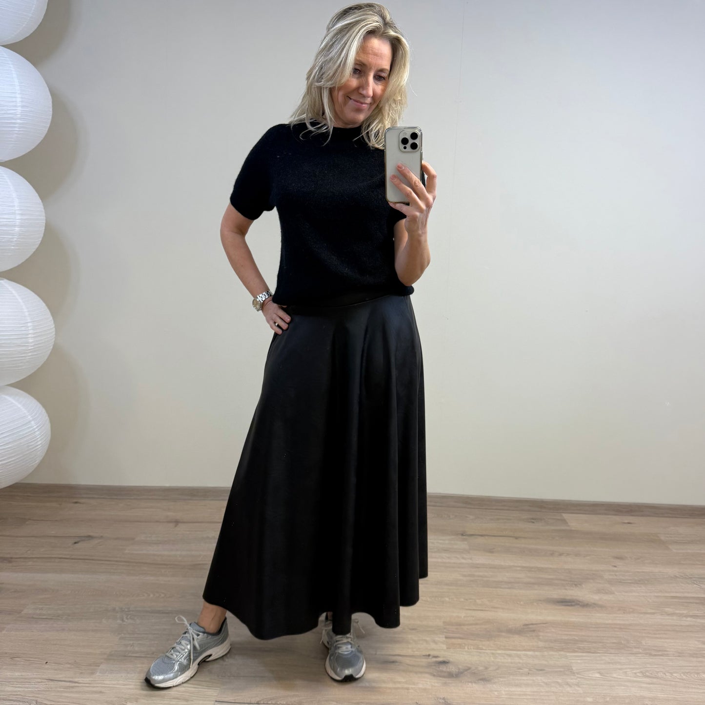 Triple Nine - Rok Dees Faux Zwart - Peet kleding