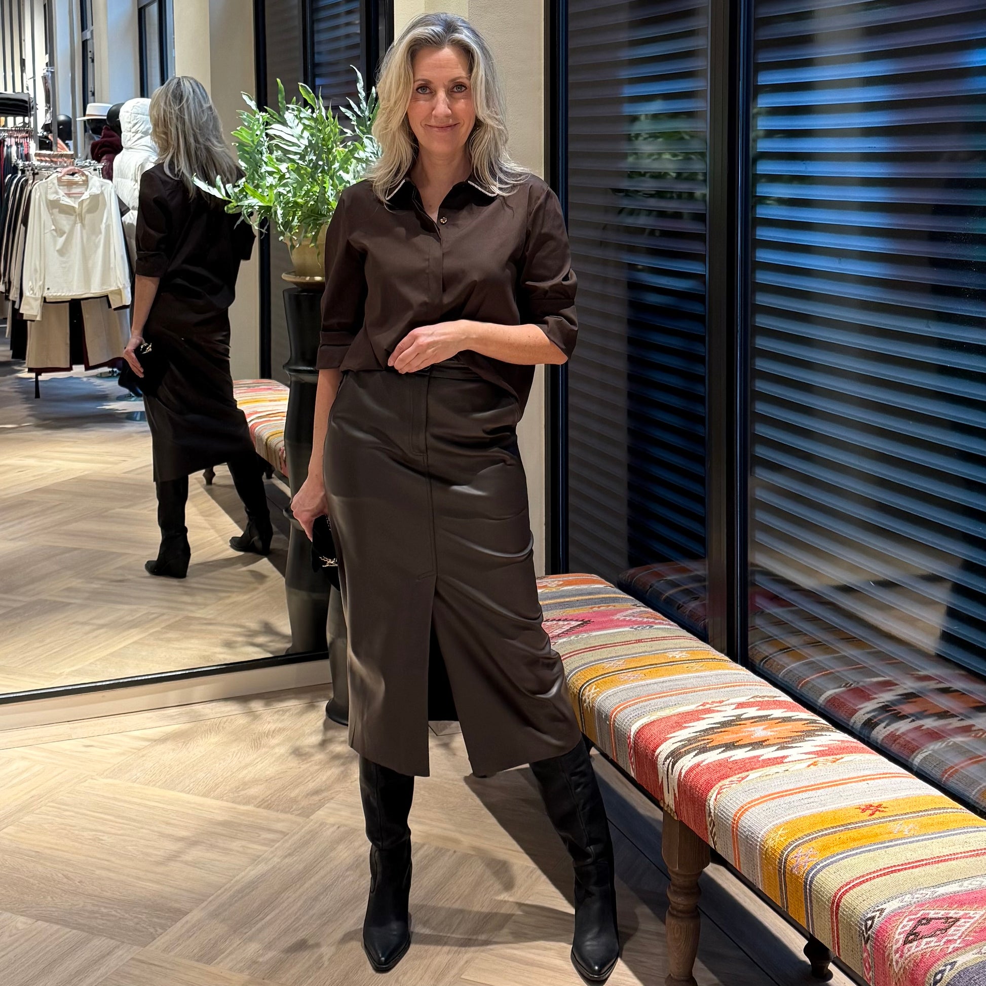 Azzurro Rok Carry Bruin - Peet kleding