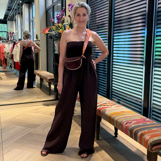 Jumpsuit Carol Aubergine - Peet kleding
