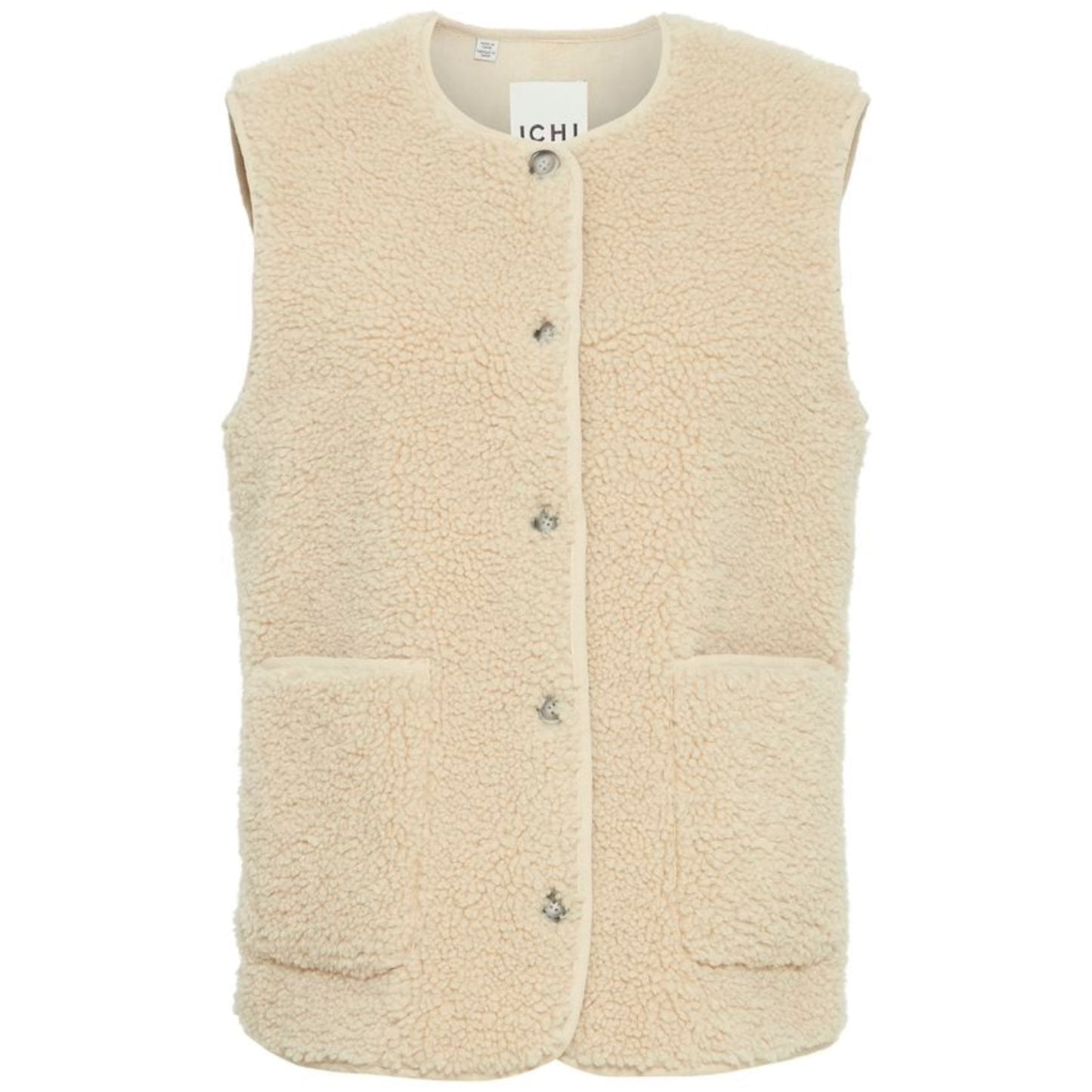 Ichi Gilet Fanza Almond - Peet kleding