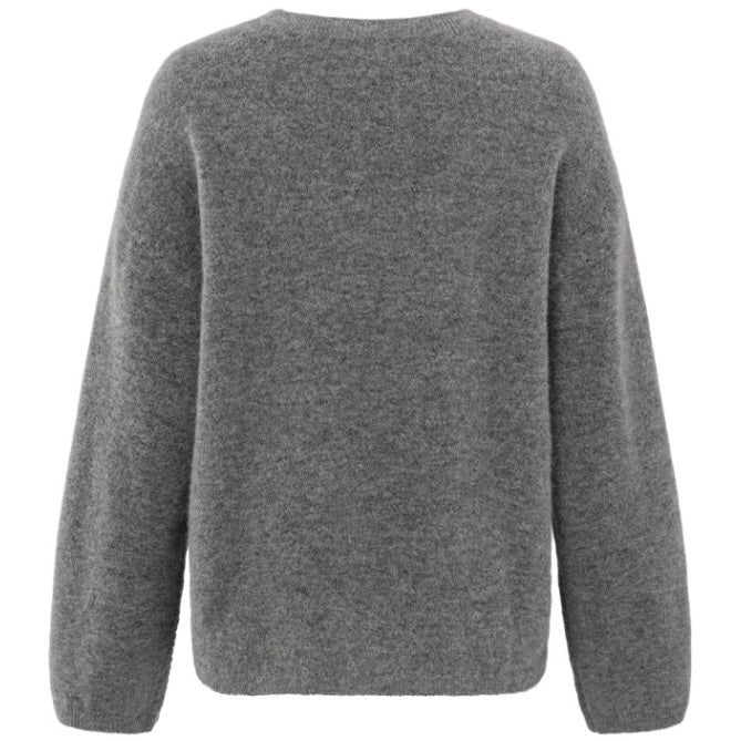 Yaya Oversized Sweater Mohair Grey - Peet kleding