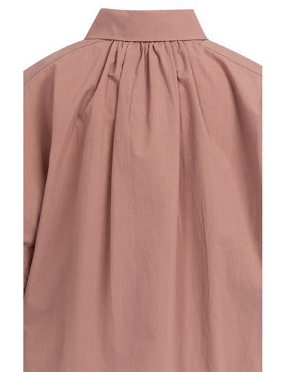 Yaya Blouse Wijde Mouw Burlwood Pink - Peet kleding