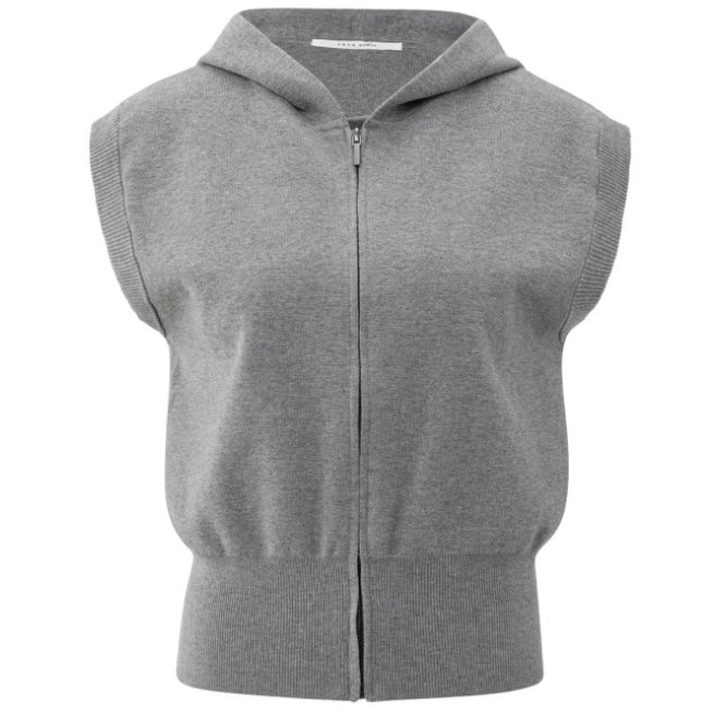 Yaya Hoodie Mouwloos Grijs - Peet kleding