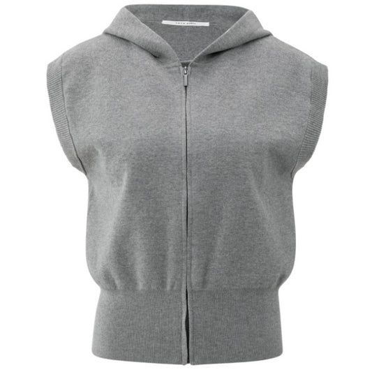 Yaya Hoodie Mouwloos Grijs - Peet kleding