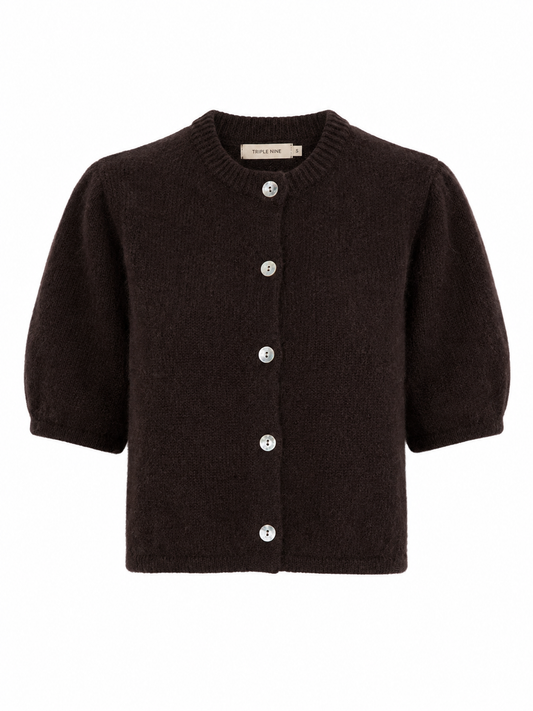 Triple Nine - Alpaca Vest Charlie Donkerbruin - Peet kleding