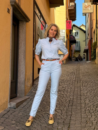 Triple Nine Travel Broek Vera Lichtblauw - 2601 - Peet kleding