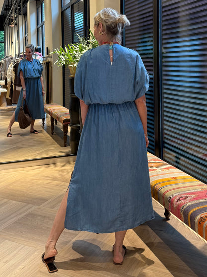 Jurk Patty Denim Blauw - Peet kleding