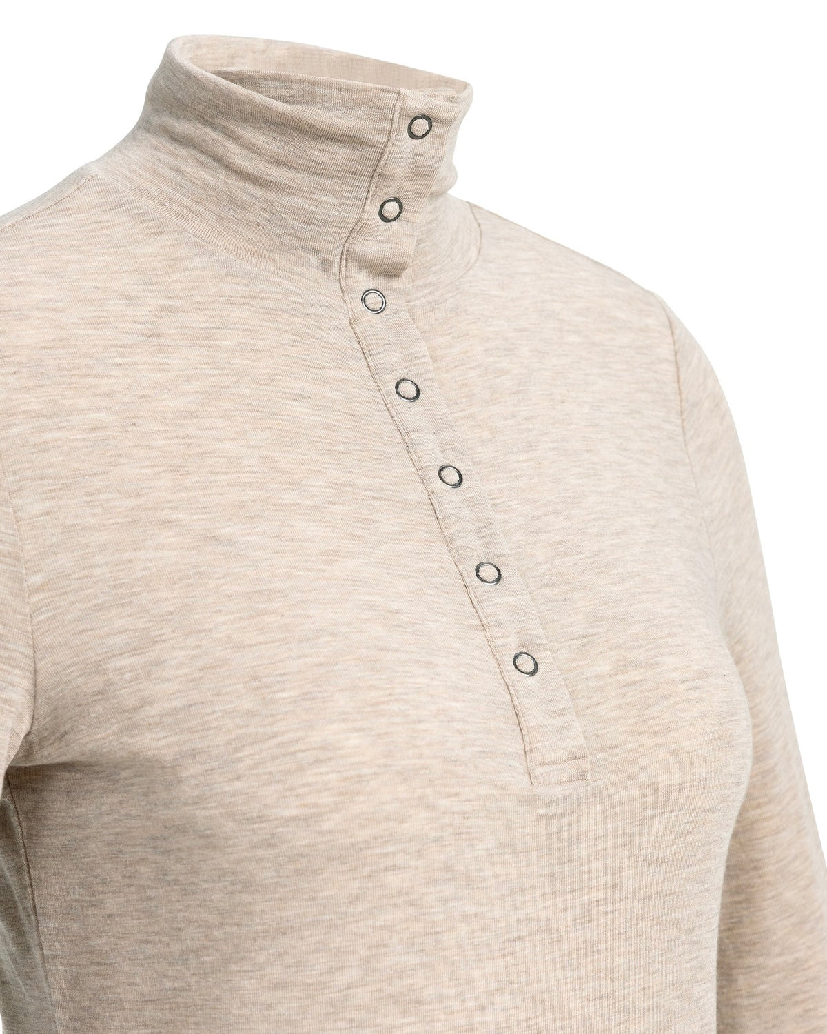 Yaya Turtle Cashmere Beige Melange - Peet kleding