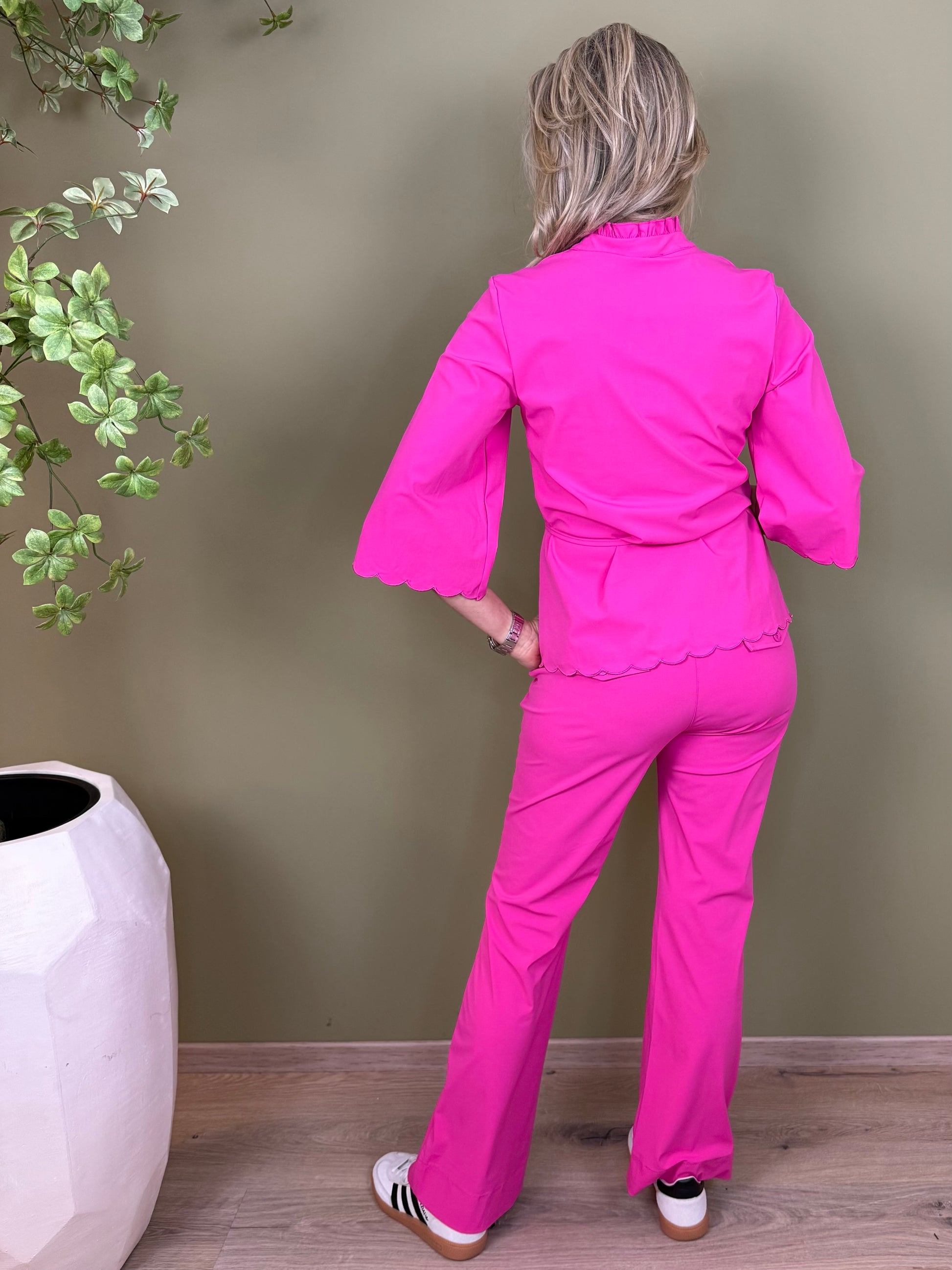 Triple Nine - Travel Blouse Chloé Fuchsia - 5937 - Peet kleding