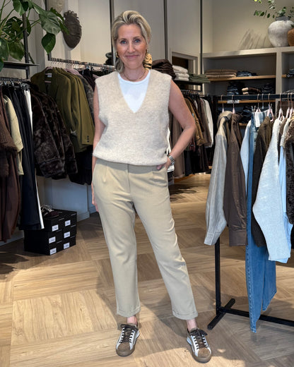 Yaya Spencer V-neck Beige