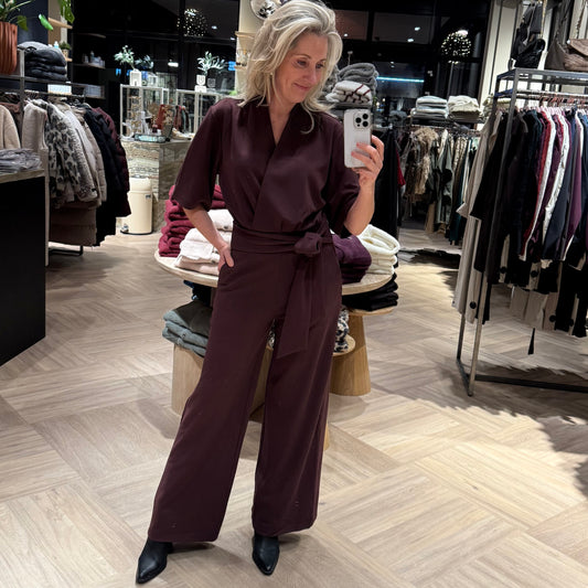 Yaya Jumpsuit Aubergine