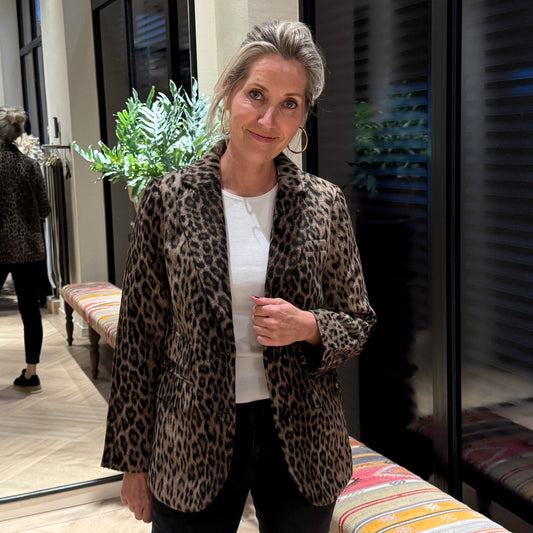 Zhrill Blazer Ellie Black Leopard - Peet kleding