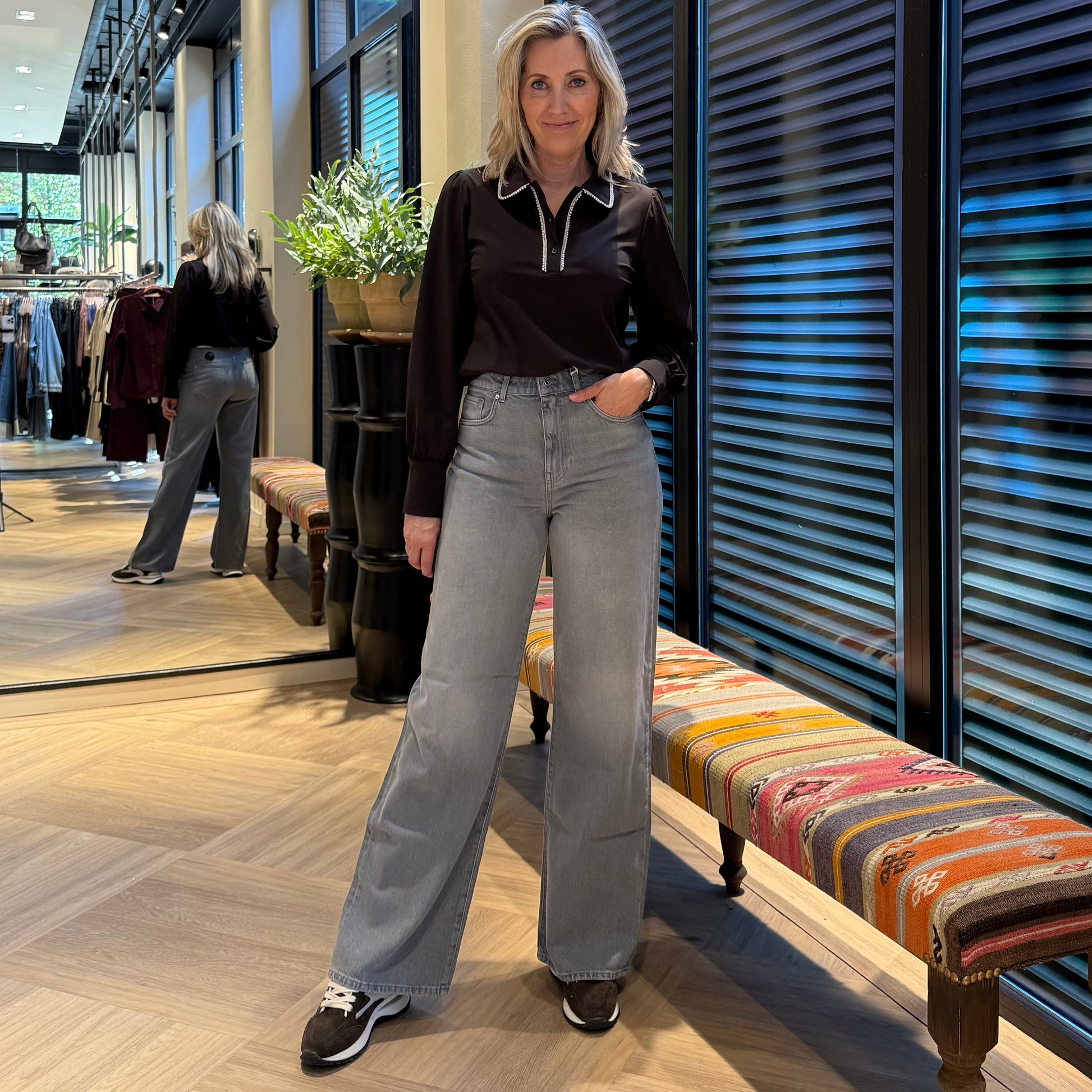 COJ Jeans Maria Lichtgrijs - Peet kleding