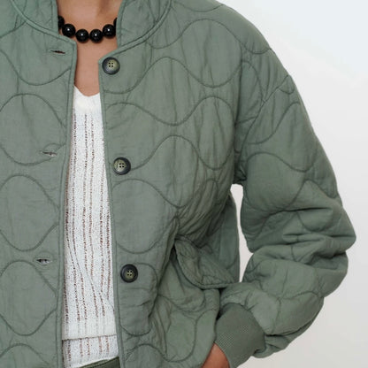 Geisha Jacket Padded Groen - Peet kleding