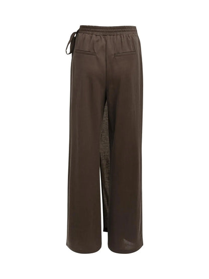 Yaya Broek Overslag Bruin - Peet kleding