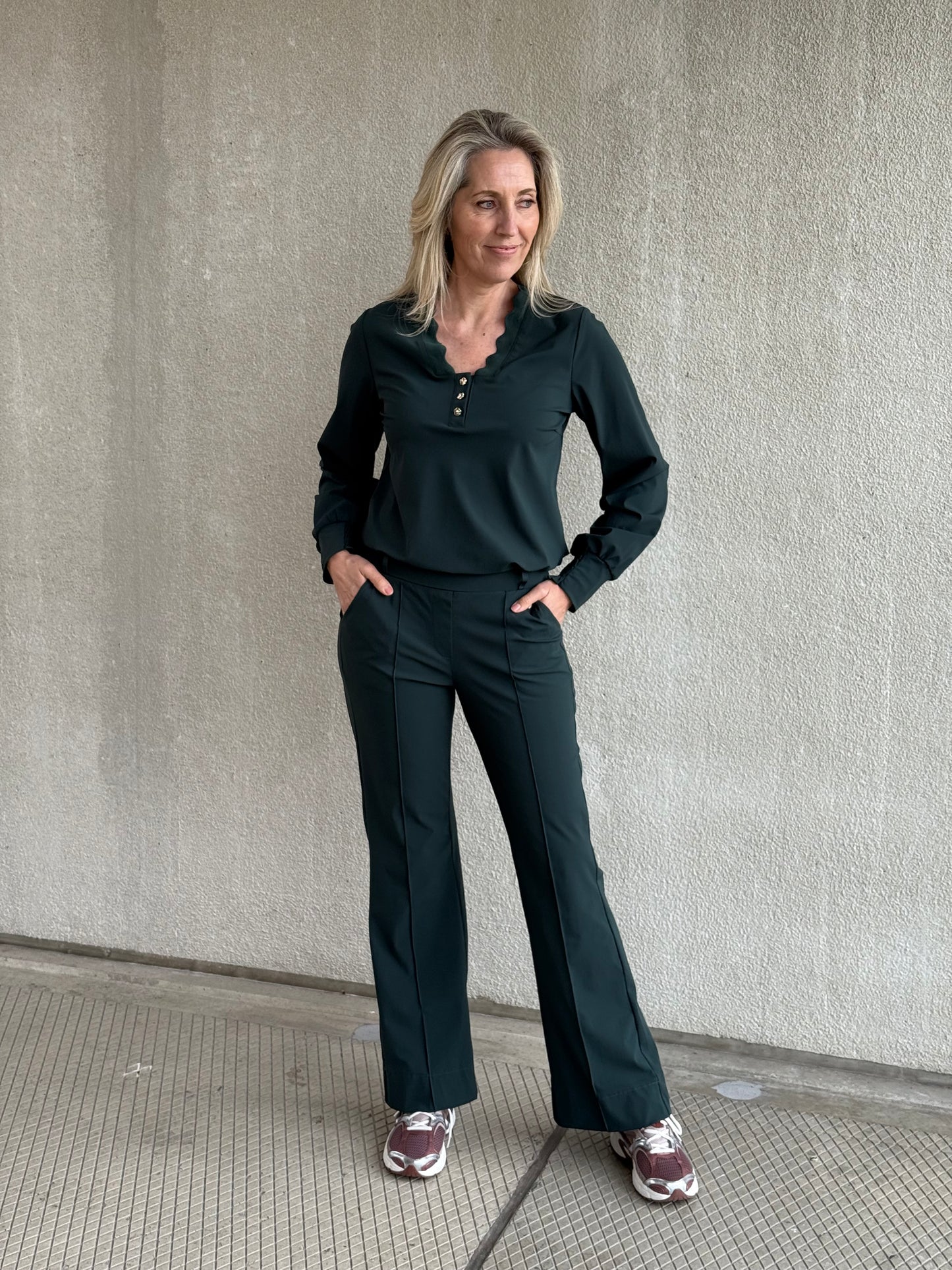 Triple Nine - Travel Top Laura Groen - 6933 - Peet kleding