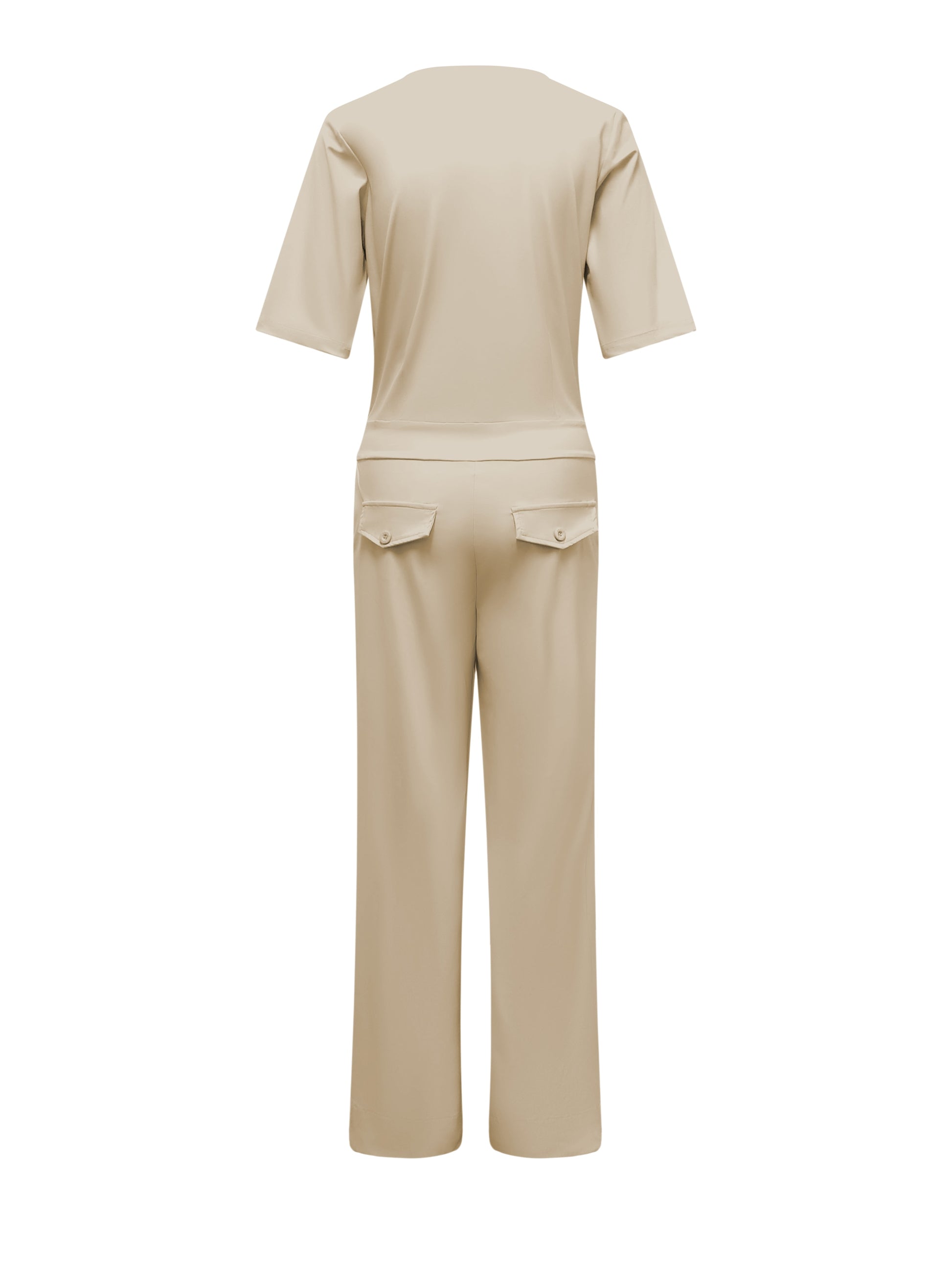 Triple Nine Travel Jumpsuit Mila Beige - 51908 - Peet kleding