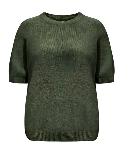 Triple Nine - Alpaca Top Levi Donkergroen - Peet kleding