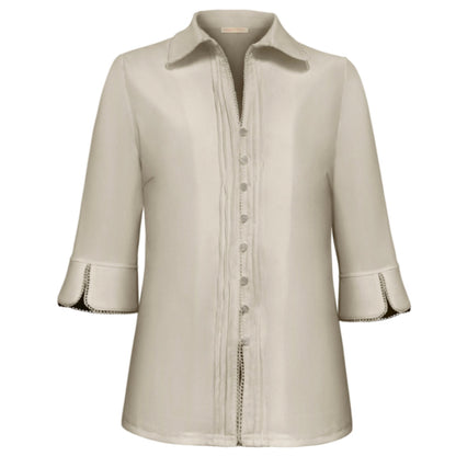 Triple Nine - Travel Blouse Bel Beige - 5904 - Peet kleding