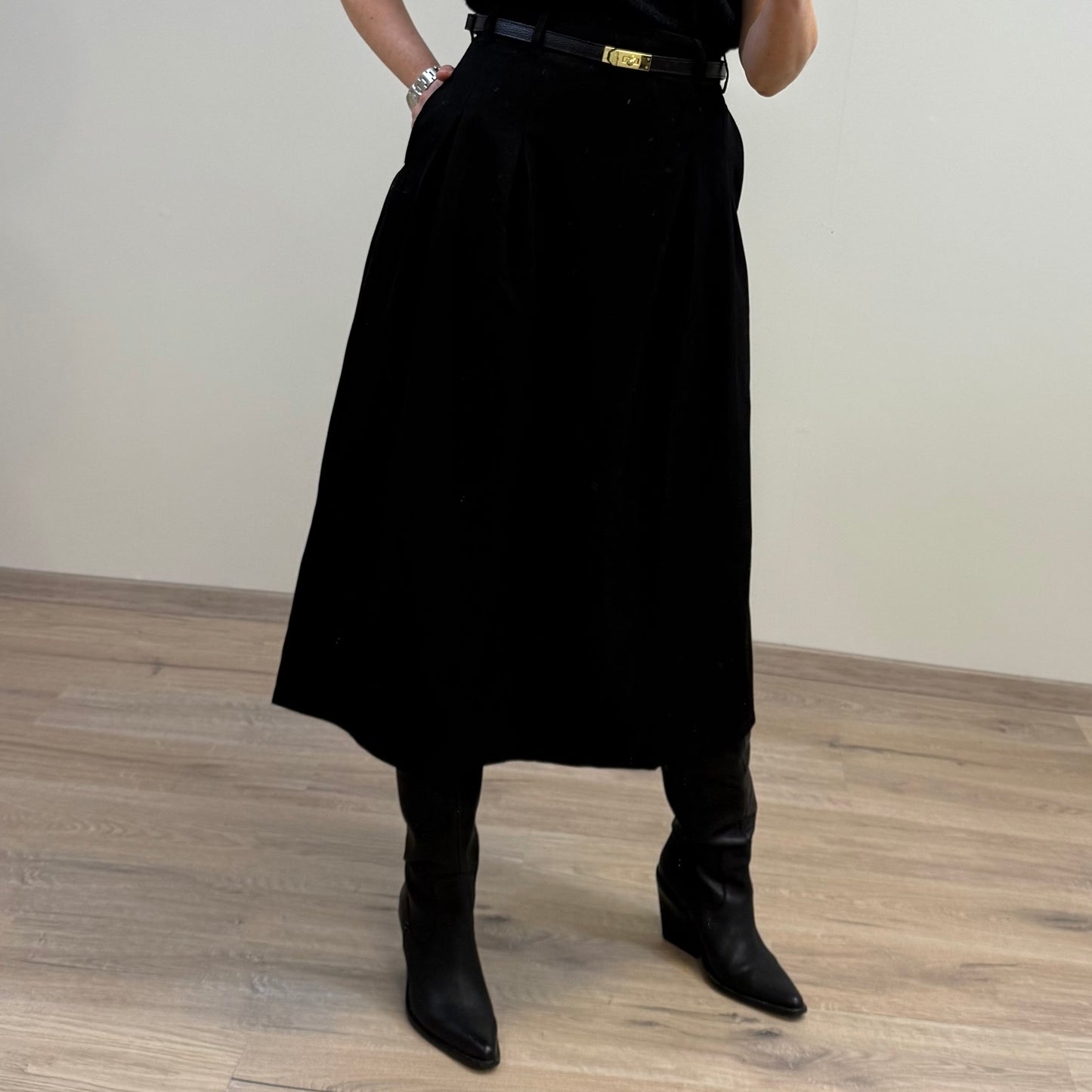 Azzurro Rok Mary Zwart - Peet kleding