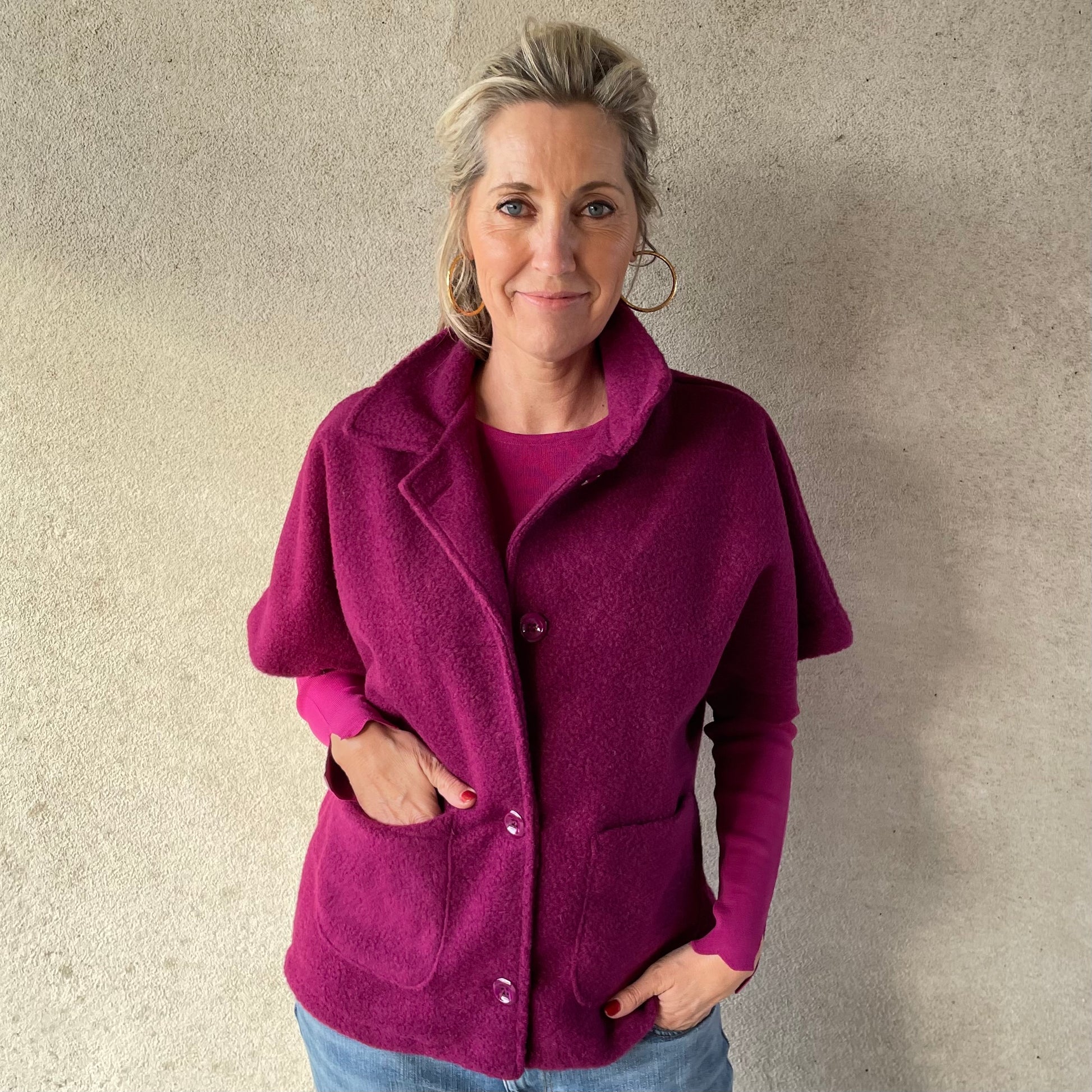 Azzurro Top Kate Magenta - Peet kleding