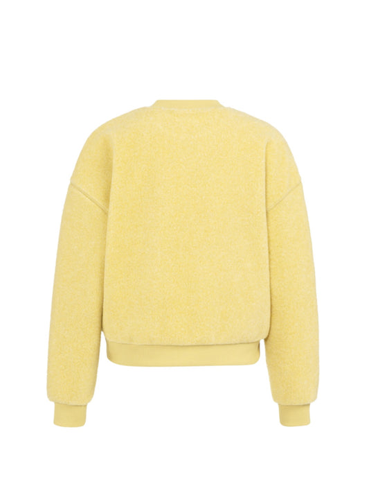 Yaya Teddy Sweater Geel